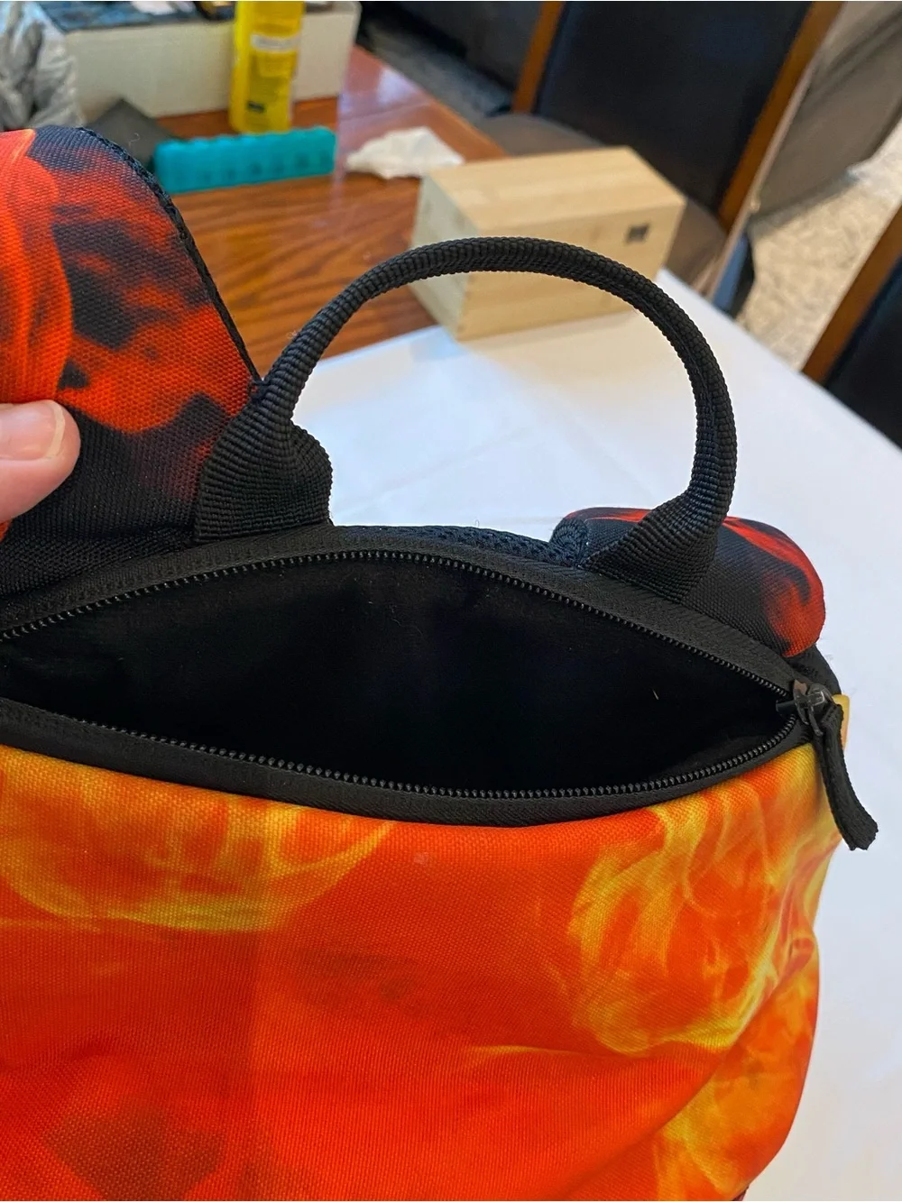 Hurley Flame Graphic Backpack - Red, Orange, Black